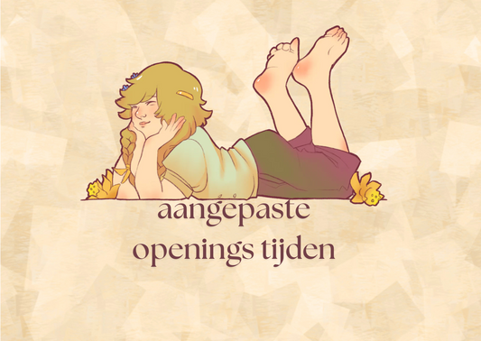 Aangepaste openingstijden in Juli!